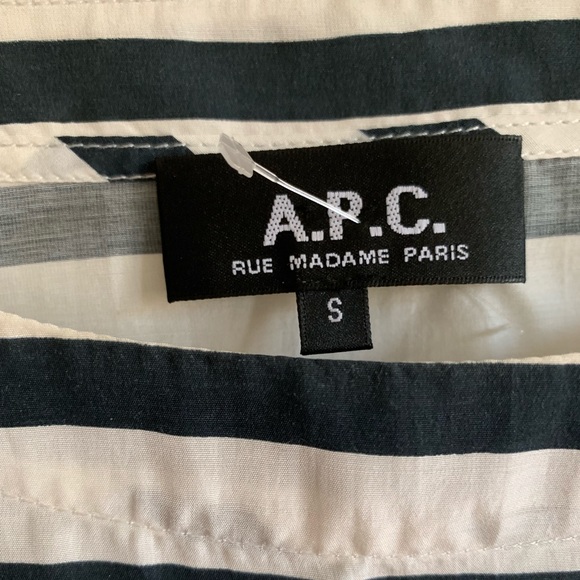 A.P.C Striped Shift Dress - Picture 6 of 8